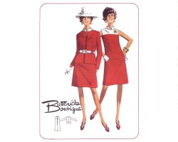 4583 BOUTIQUE 68 MANDARIN COLLAR SLVLS DRESS JACKET PATTERN 14